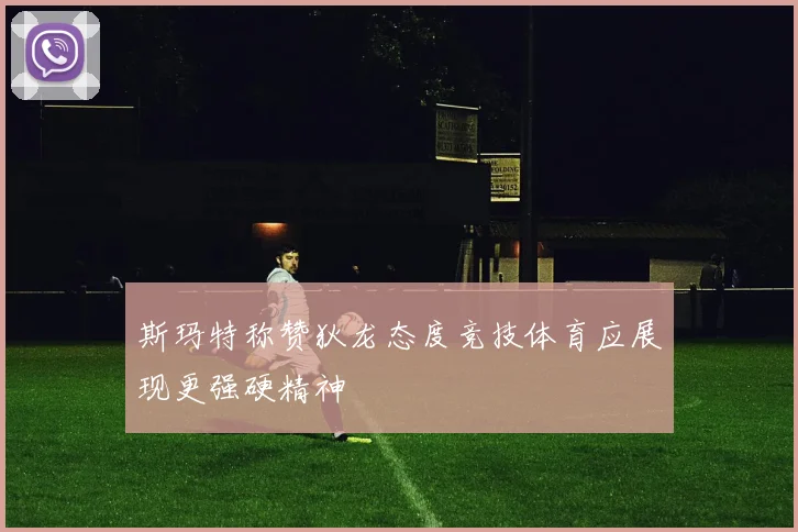 斯玛特称赞狄龙态度竞技体育应展现更强硬精神